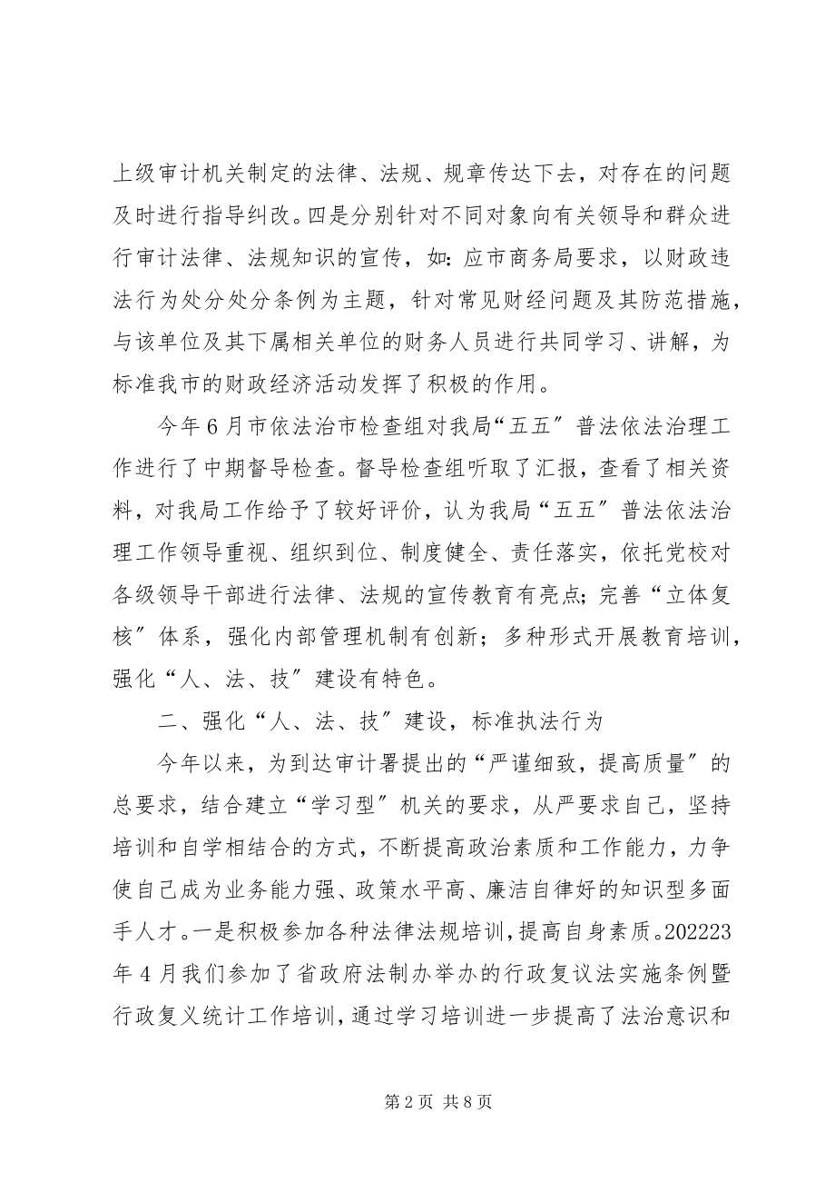 2023年审计法规科述职述廉报告.docx_第2页