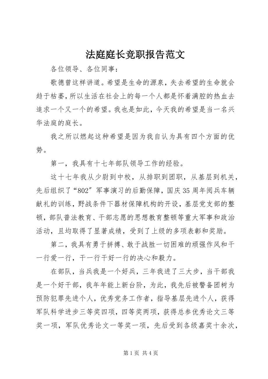 2023年法庭庭长竞职报告2.docx_第1页