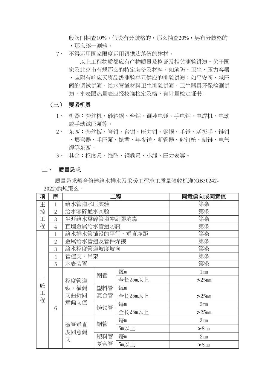 2023年建筑行业室内给水管道安装工程.docx_第2页