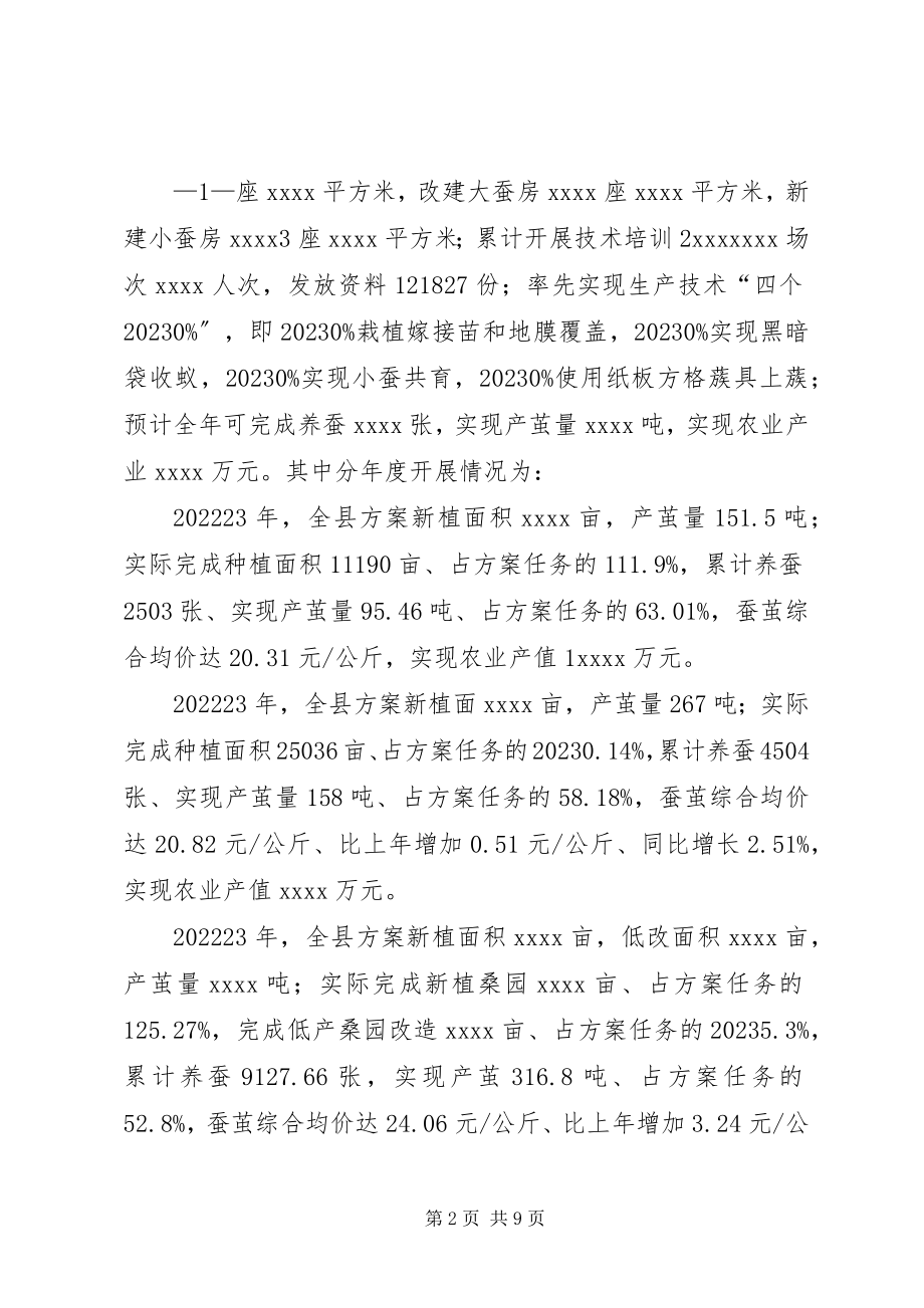 2023年蚕桑产业发展调研报告.docx_第2页