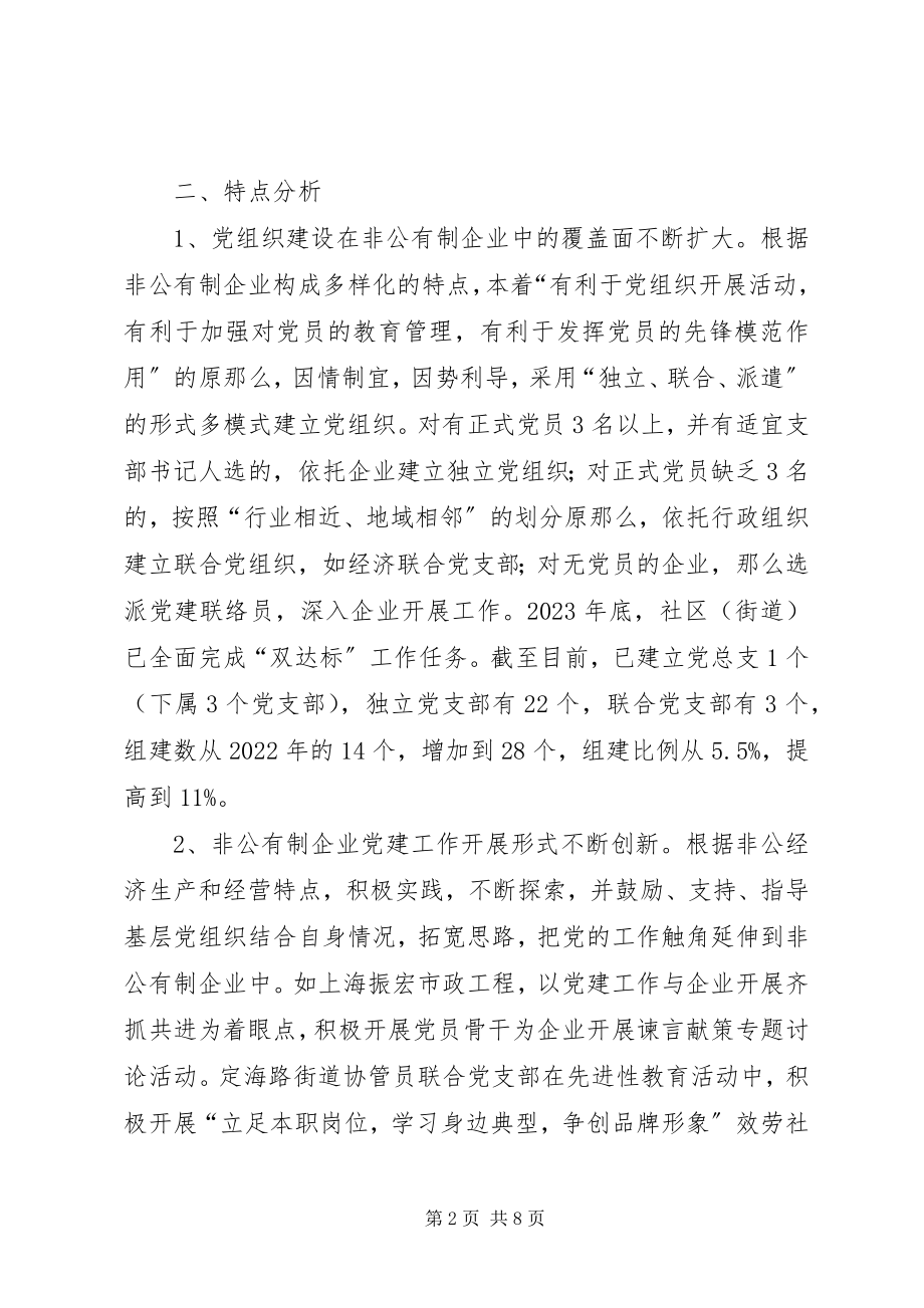 2023年社区非公有制企业党建工作调研报告.docx_第2页