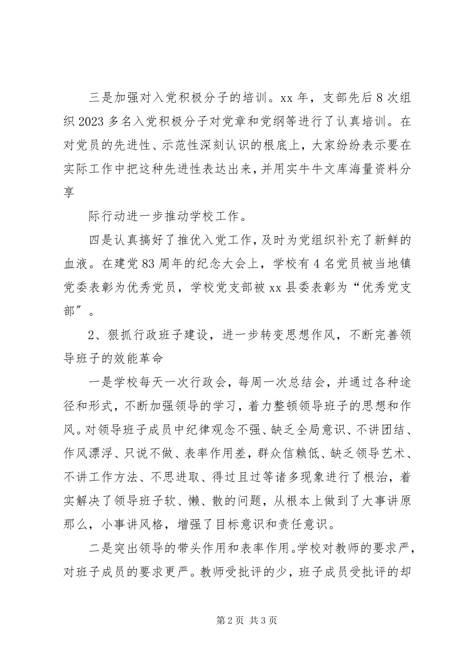 2023年学校思想政治工作总结报告2.docx_第2页