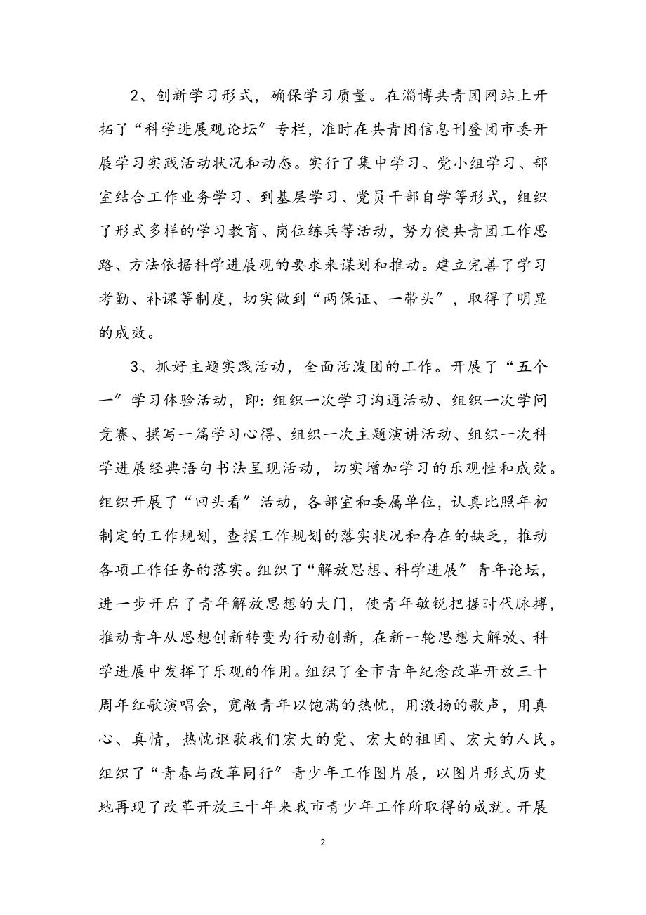 2023年市委学习实践科学发展观活动自查报告.docx_第2页