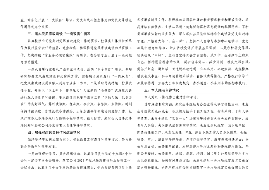 2023年国企党委书记述职述责述廉报告.docx_第2页