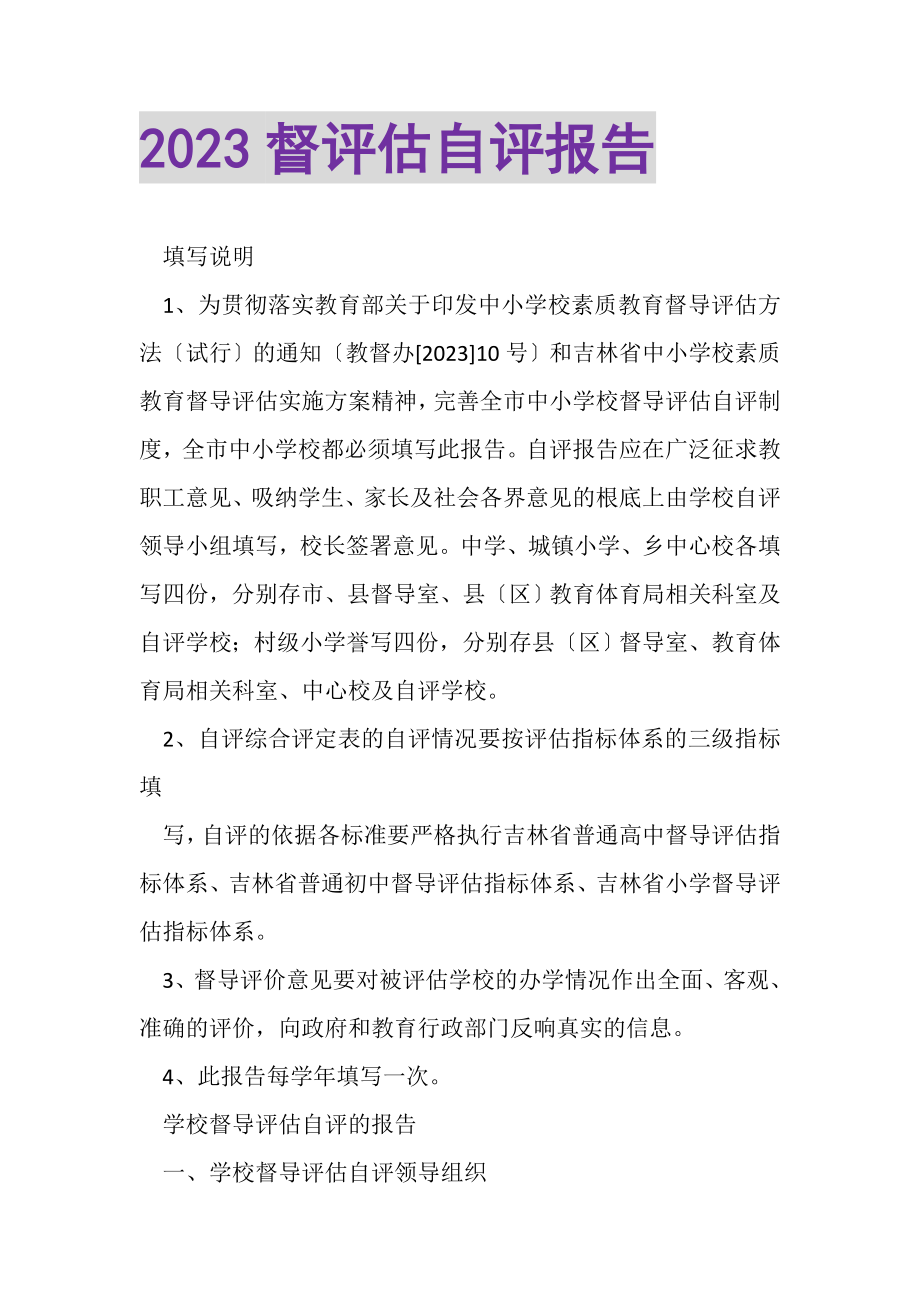 2023年督评估自评报告.doc_第1页