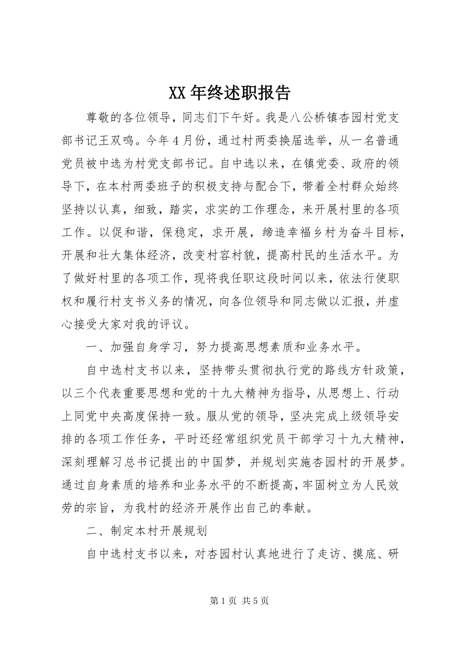 2023年终述职报告.docx_第1页