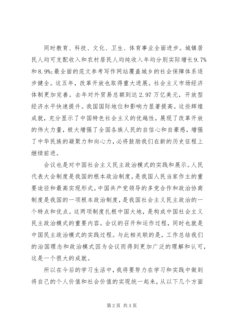 2023年学习全国两会政府工作报告心得体会.docx_第2页