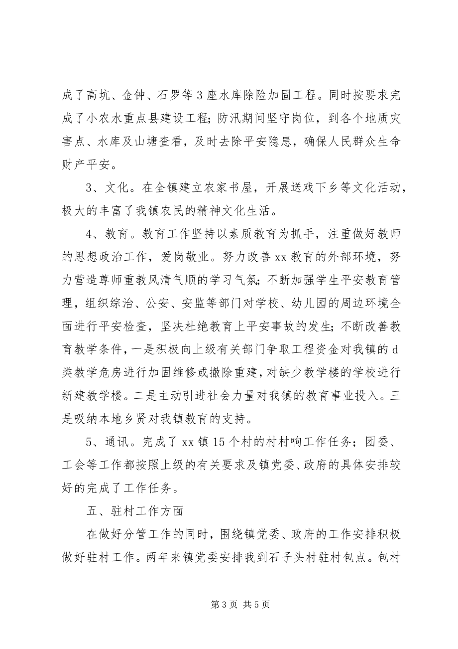 2023年镇党委宣传委员述职述廉报告.docx_第3页