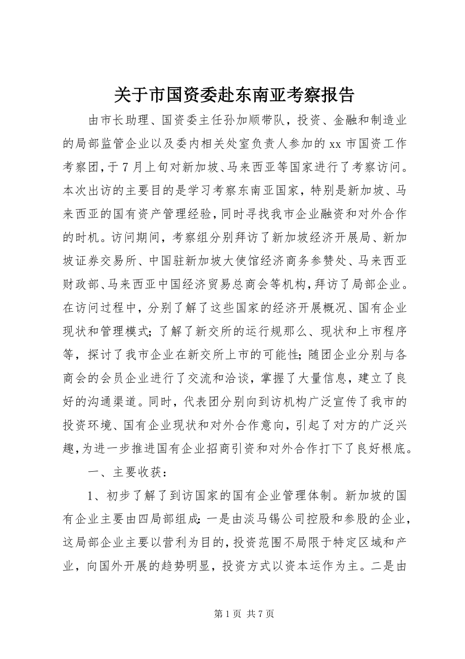 2023年市国资委赴东南亚考察报告.docx_第1页