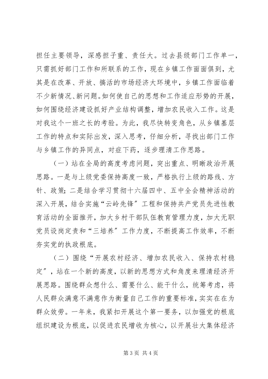 2023年镇党委负责同志述职述廉报告述职报告.docx_第3页