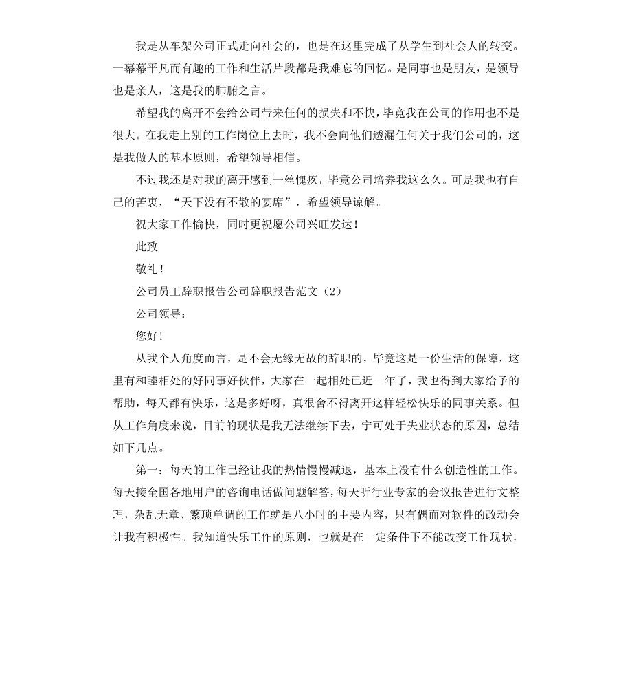 公司辞职报告4篇.docx_第2页