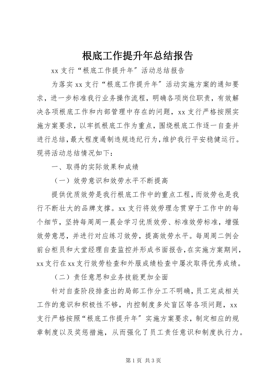 2023年基础工作提升总结报告.docx_第1页