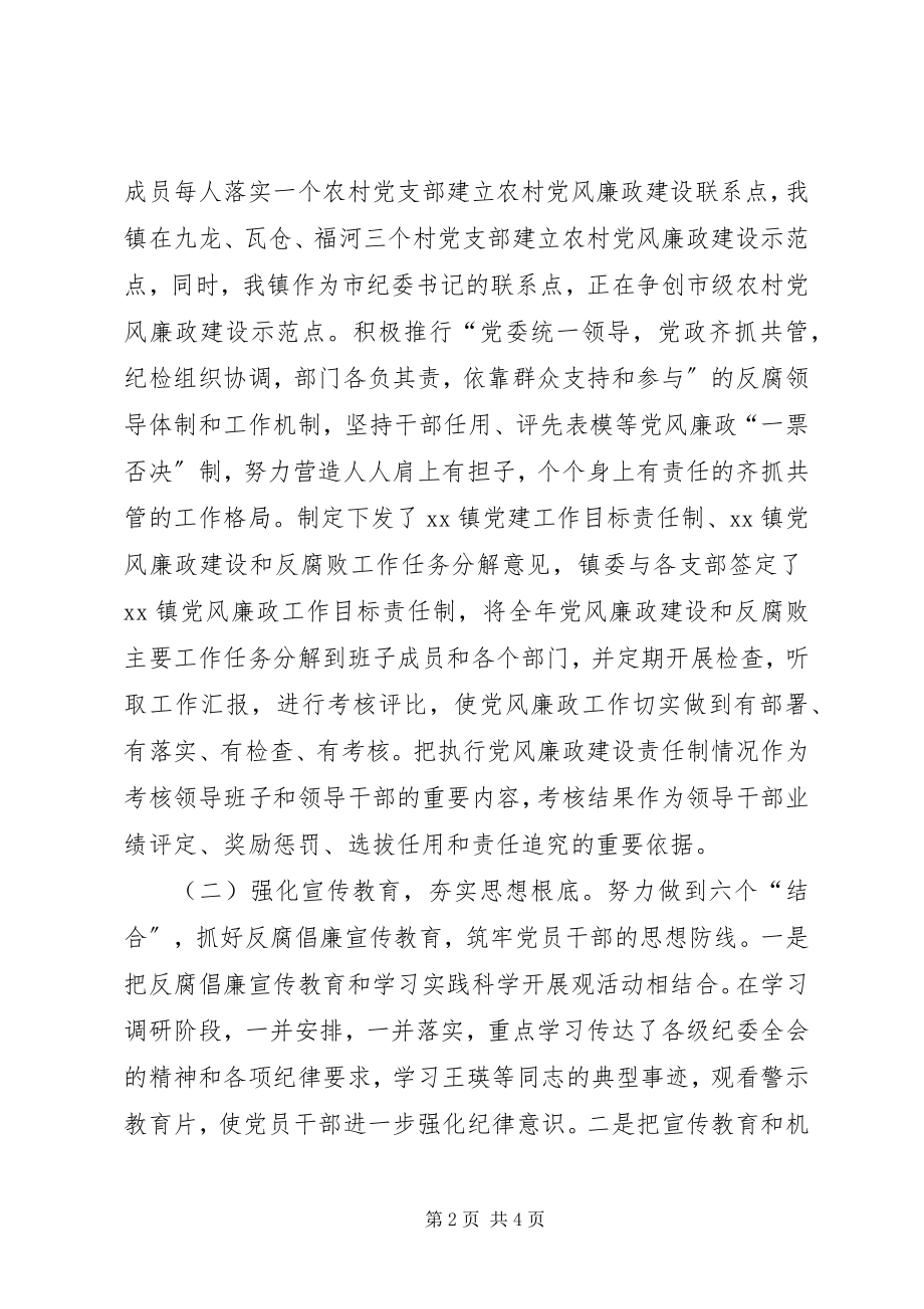 2023年镇人民政府对照“廉政准则”自查自纠报告.docx_第2页