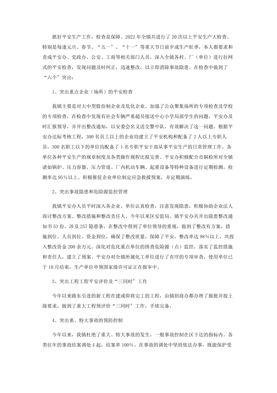 2023年镇长安全生产个人述职报告.docx_第2页