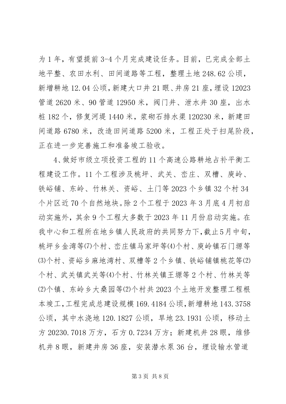 2023年土地开发复垦整理中心工作总结报告.docx_第3页