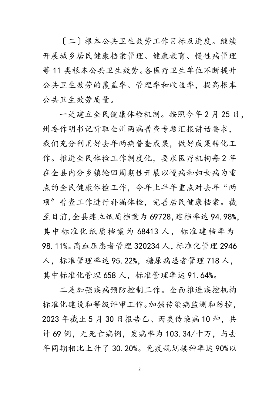 2023年卫生惠民工程自查工作报告范文.doc_第2页