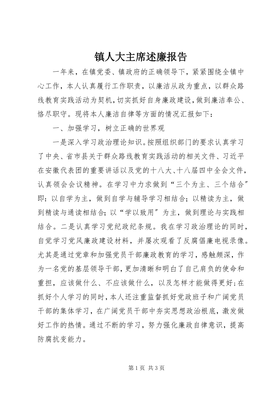 2023年镇人大主席述廉报告.docx_第1页