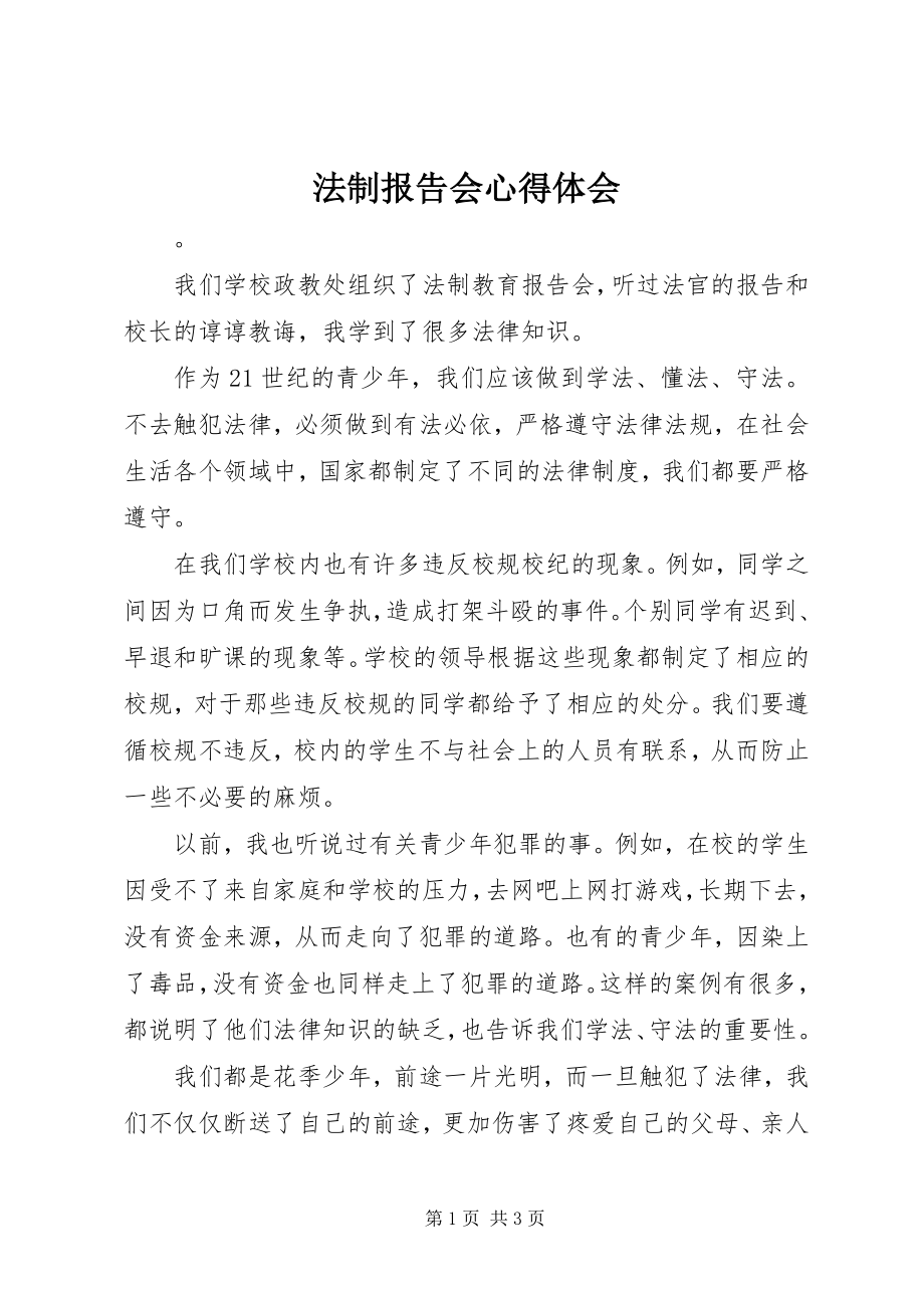 2023年法制报告会心得体会.docx_第1页