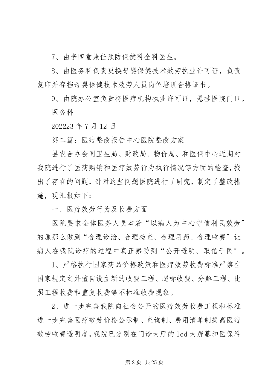 2023年医疗规范整改报告.docx_第2页