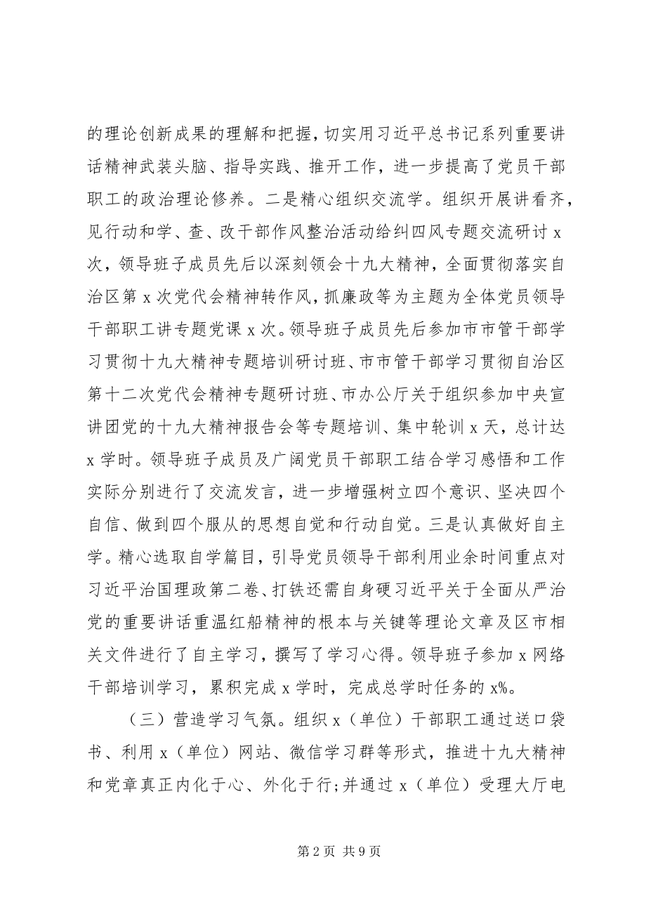 2023年开展理论学习的情况报告.docx_第2页