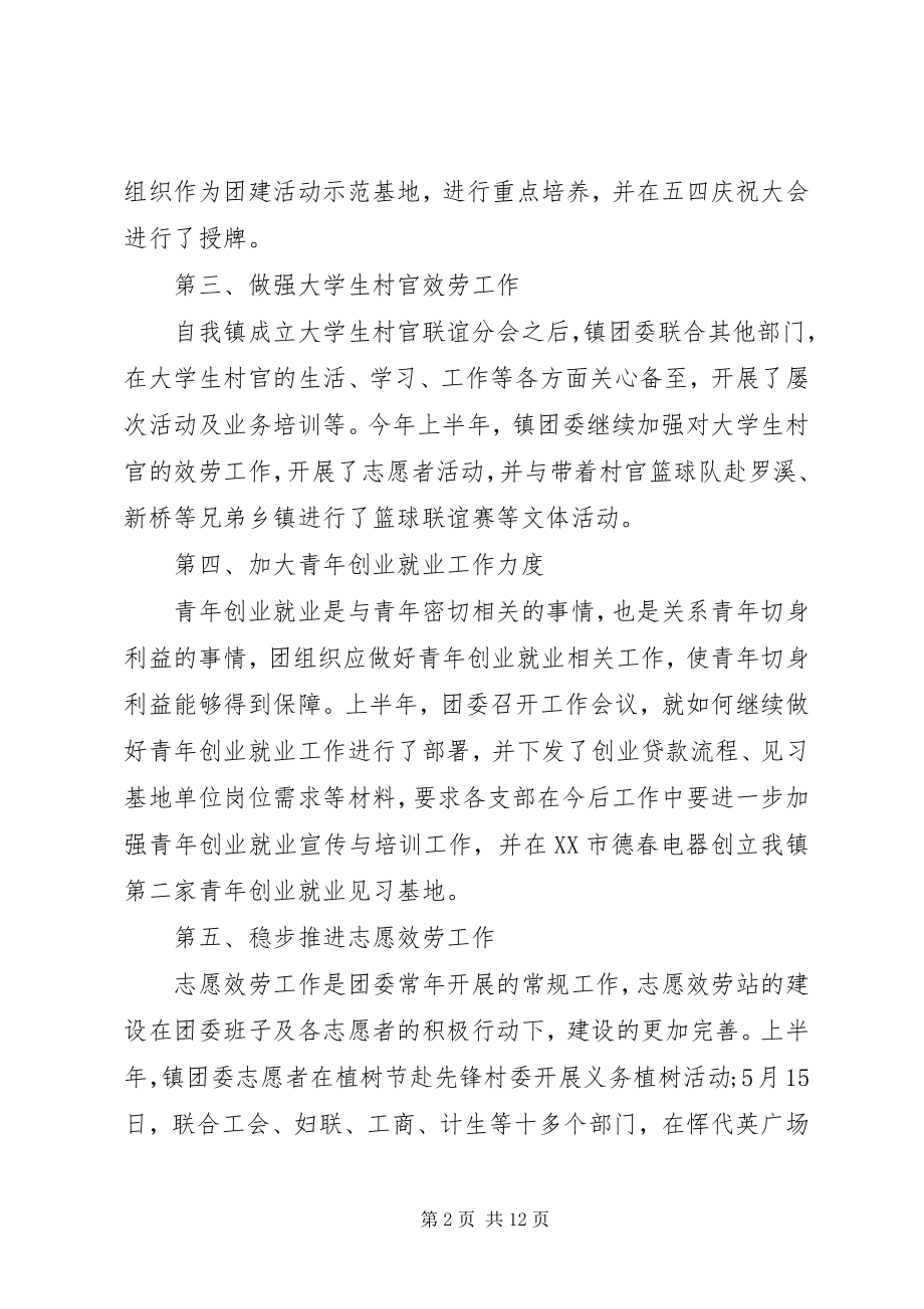 2023年团委工作总结团委月末工作总结报告.docx_第2页