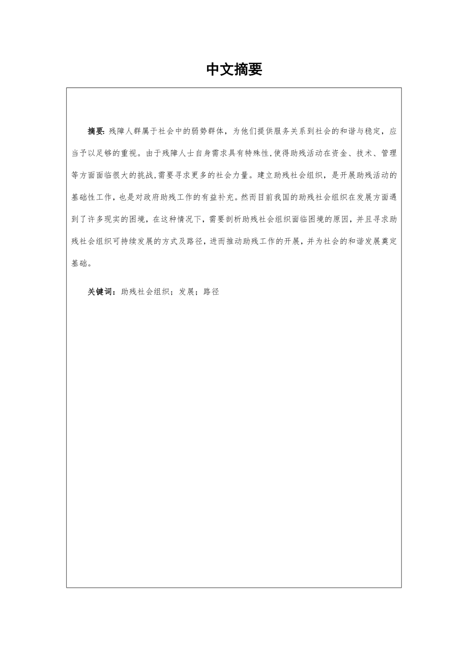 助残社会组织发展路径分析师研究分析工商管理专业.docx_第2页