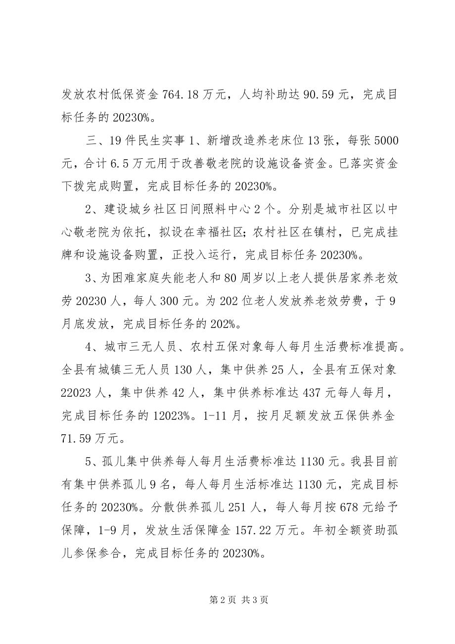 2023年民政局民生工程工作报告.docx_第2页