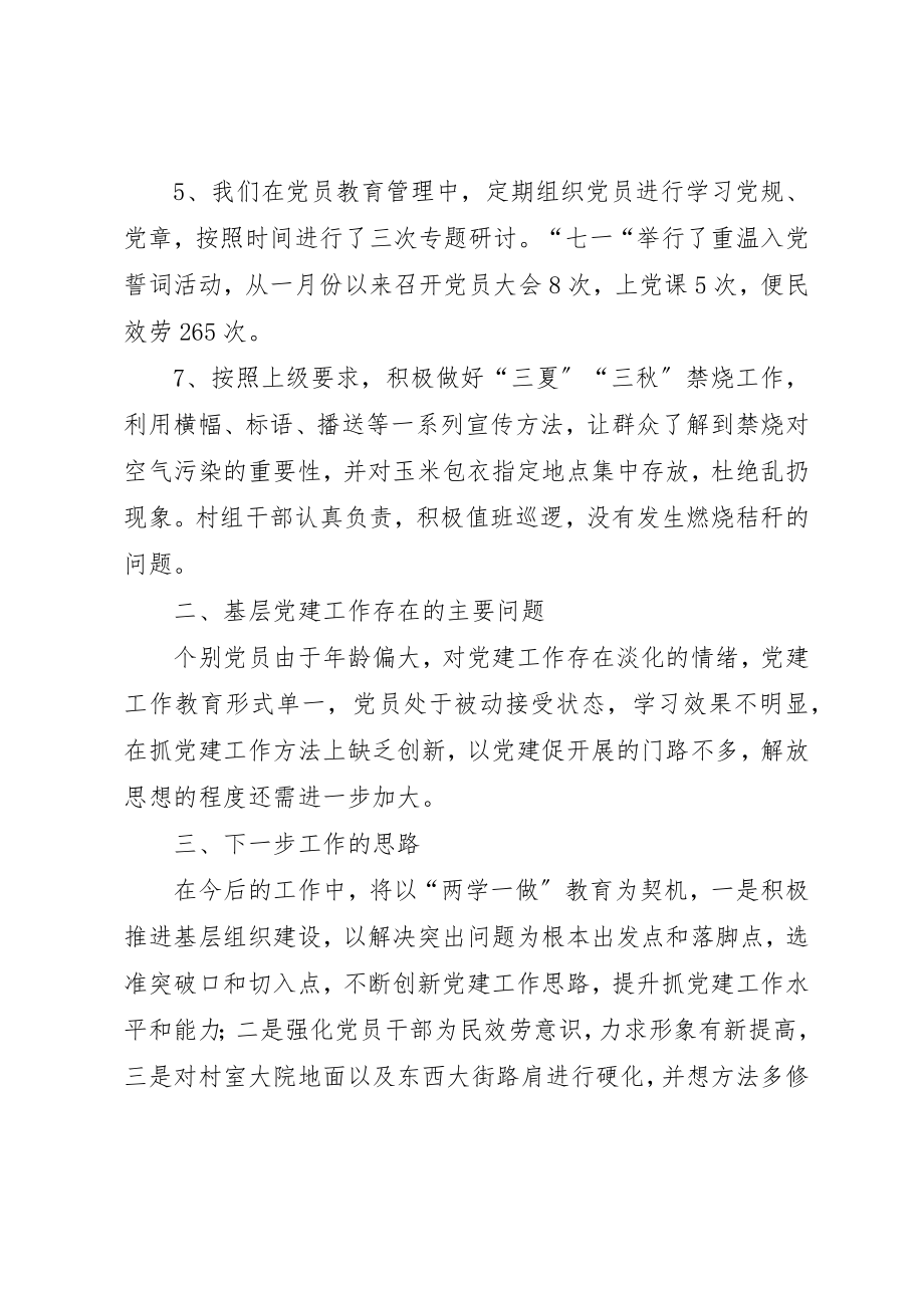 2023年村党支部书记抓党建工作第一责任人工作报告新编.docx_第2页