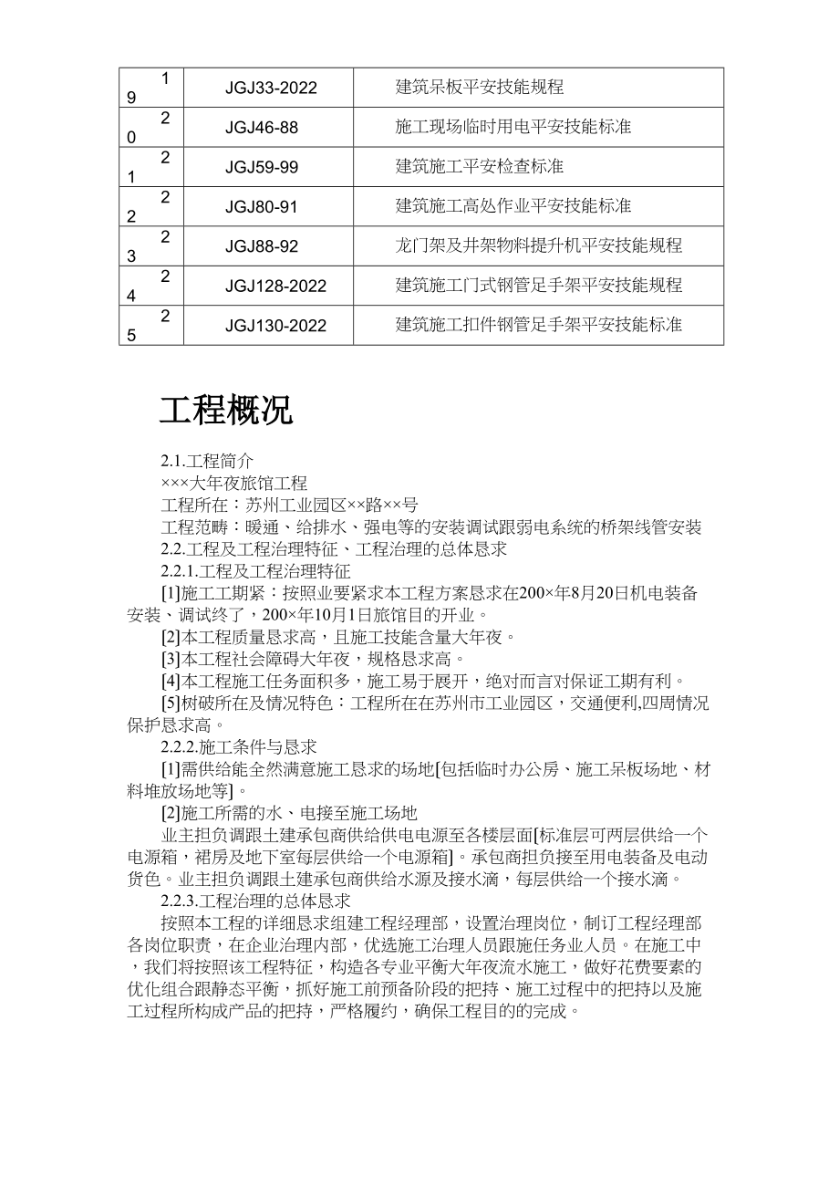 2023年建筑行业苏州某酒店机电设备安装施工组织设计.docx_第3页