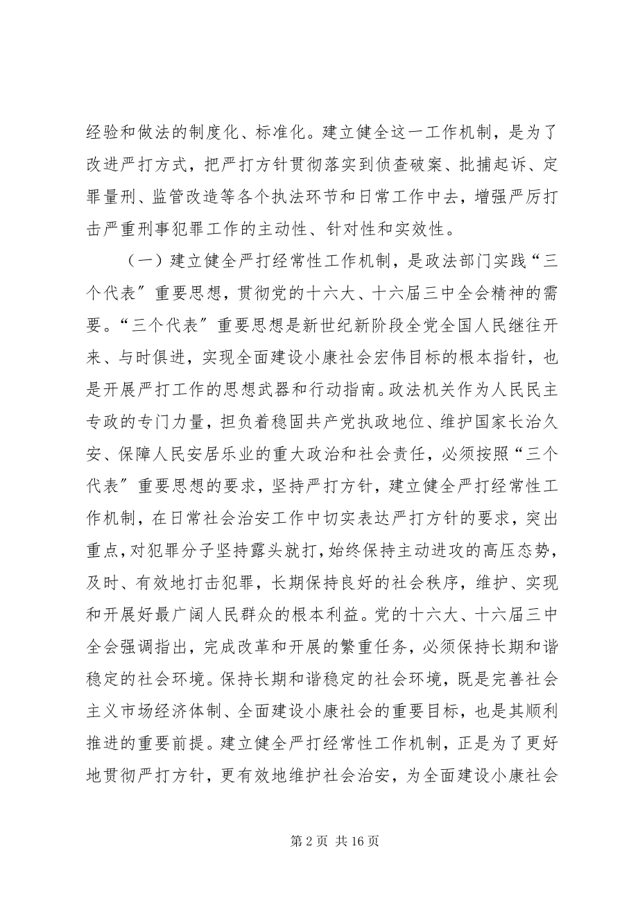 2023年建立健全严打经常性工作机制的综合调研报告.docx_第2页