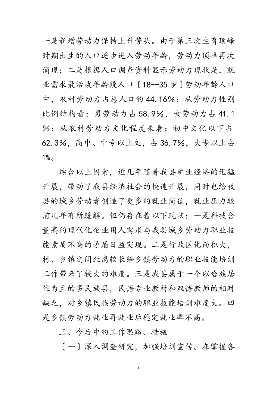 2023年城乡就业和职业培训科学发展观调研报告范文.doc_第2页