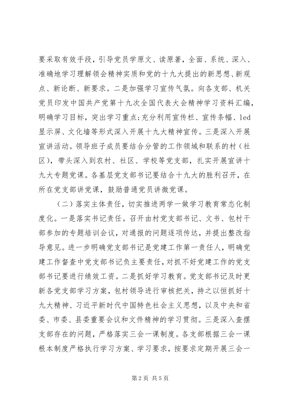 2023年范文基层党建工作存在问题整改情况的报告.docx_第2页