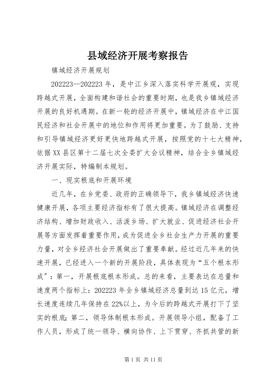 2023年县域经济发展考察报告.docx_第1页