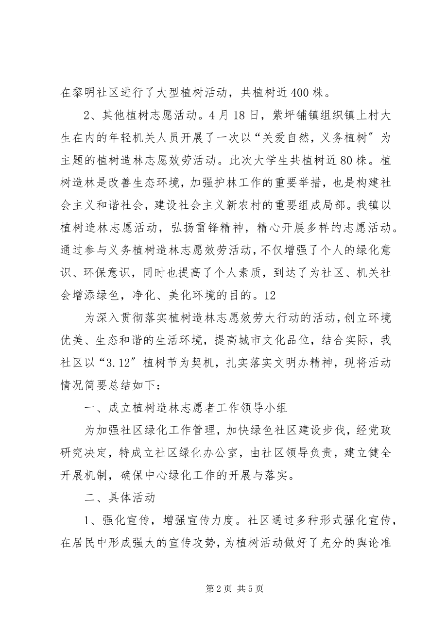 2023年乡镇植树造林志愿活动总结.docx_第2页