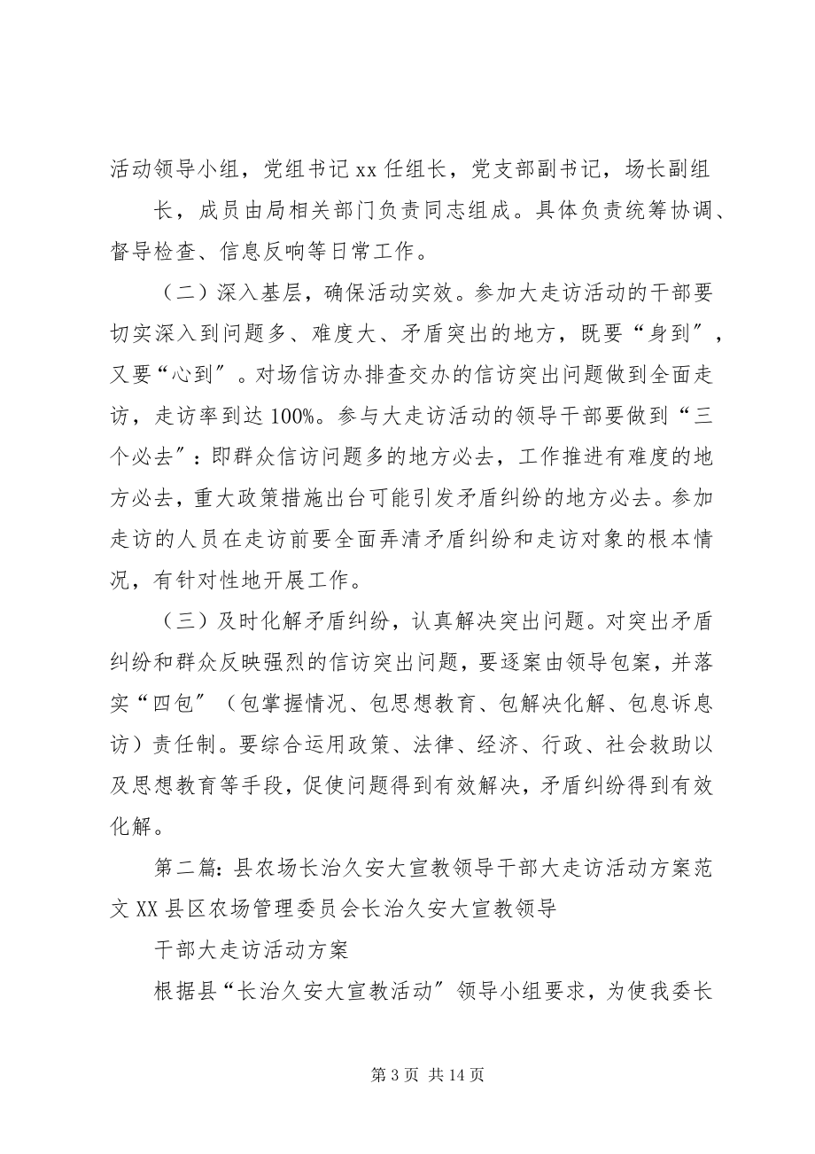 2023年长治久安大宣教领导干部大走访宣传活动计划.docx_第3页