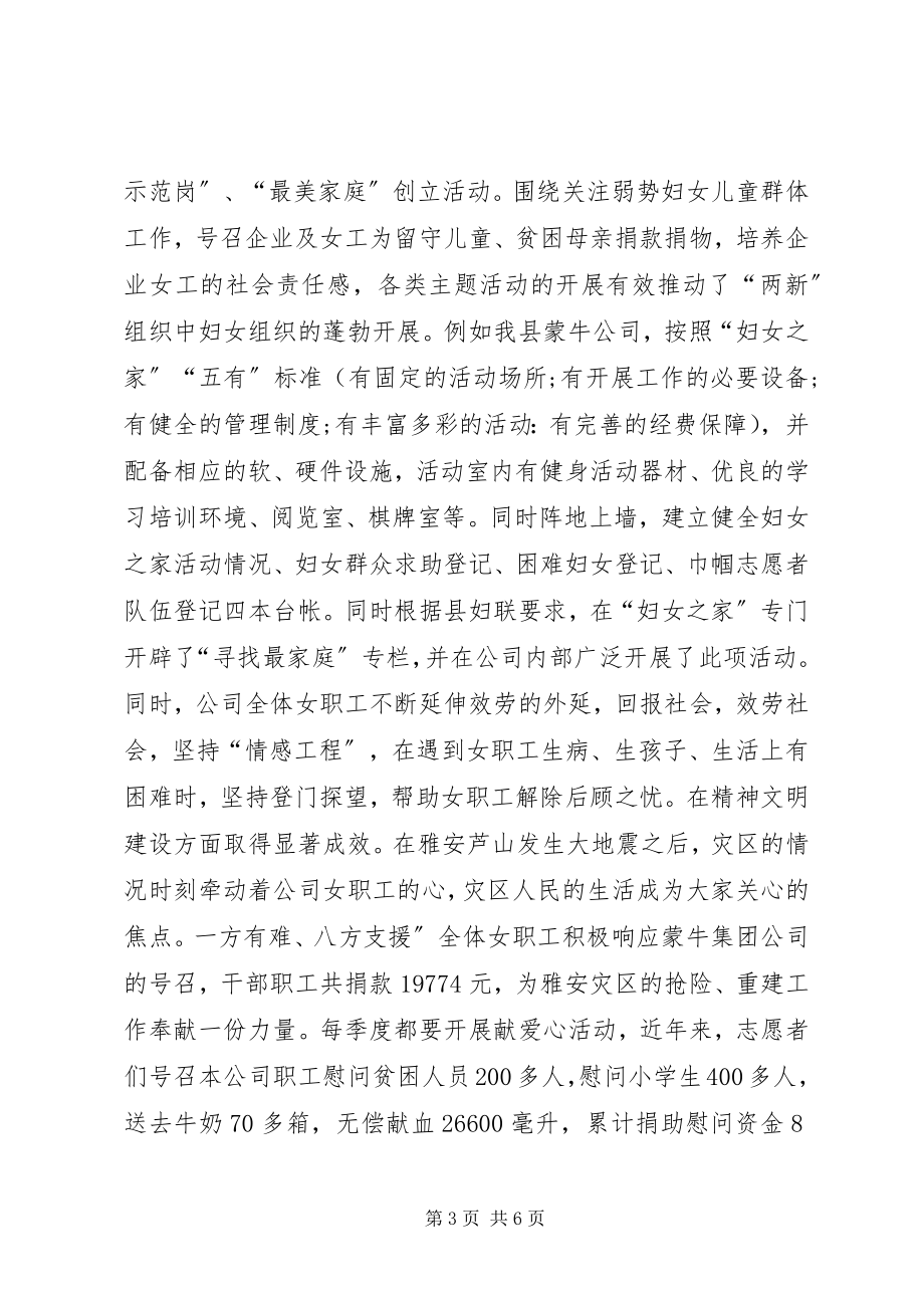 2023年妇联两新组织妇建工作调研报告.docx_第3页