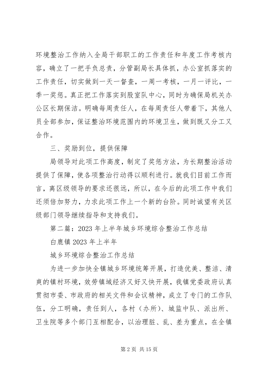 2023年上半年城乡环境整治工作总结.docx_第2页