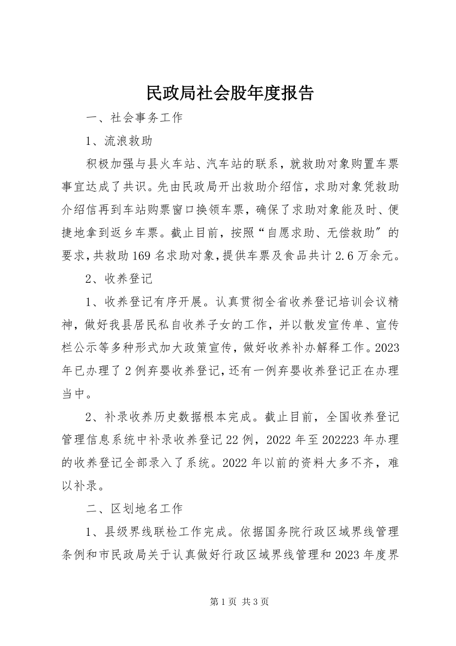 2023年民政局社会股度报告.docx_第1页