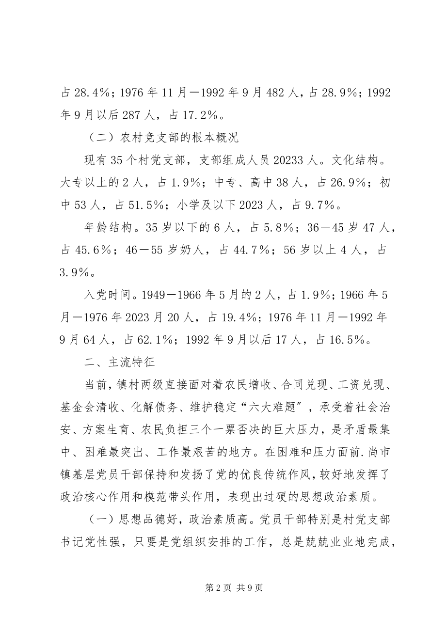 2023年农村基层党员干部素质状况的调查与思考.docx_第2页