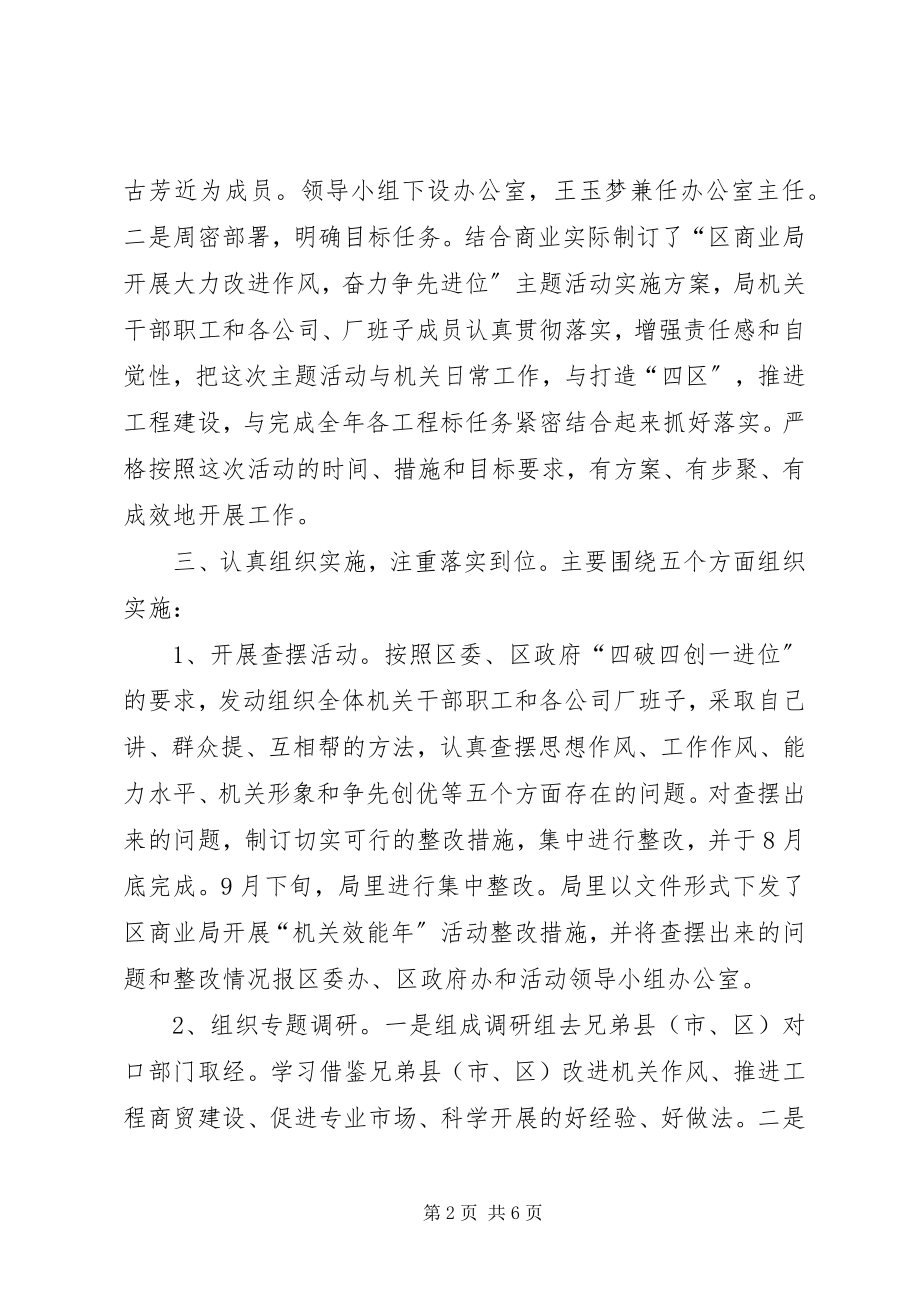 2023年商业局奋力争位自查报告2篇.docx_第2页