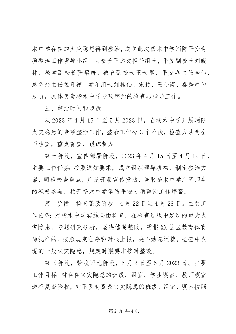 2023年杨木中学春季防火安全工作总结.docx_第2页