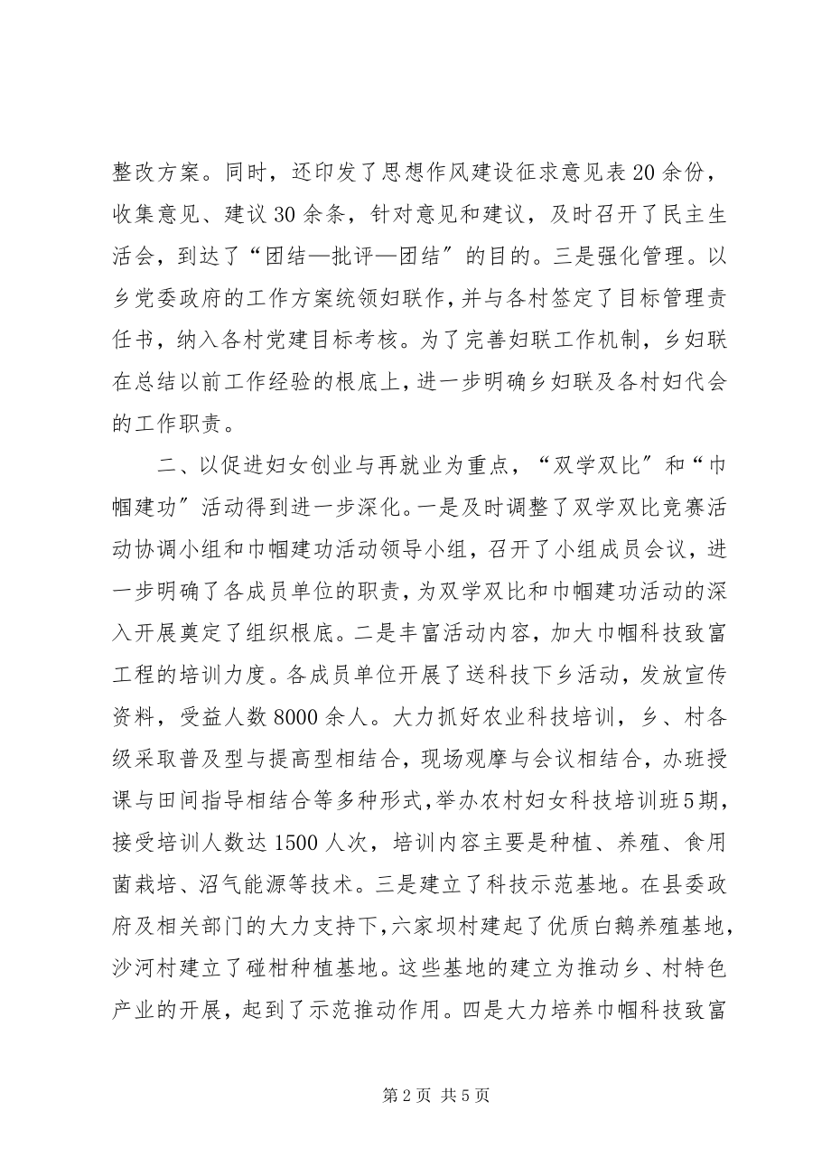 2023年妇女联合会年度工作总结.docx_第2页