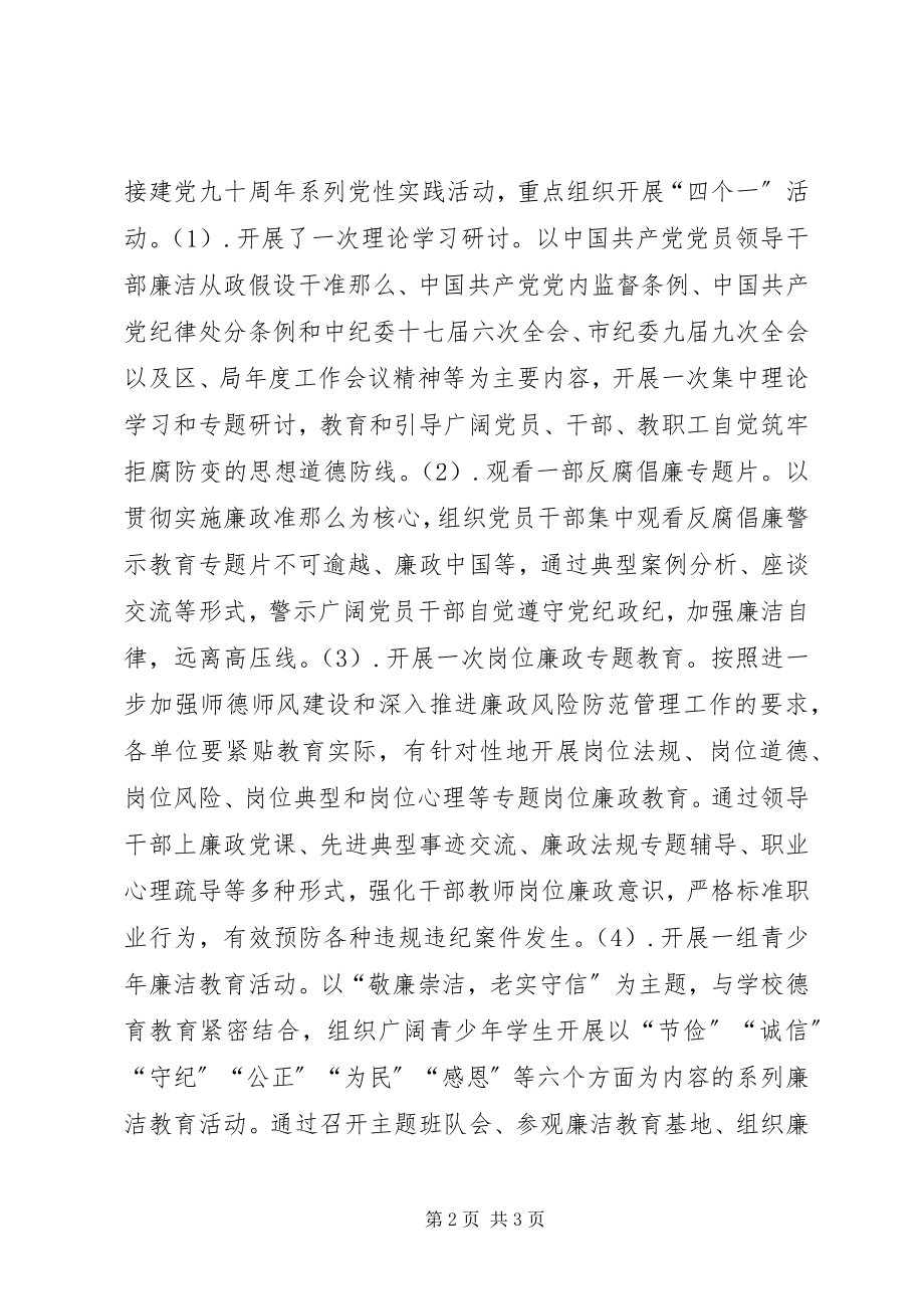 2023年开展廉洁教育自查自纠总结.docx_第2页