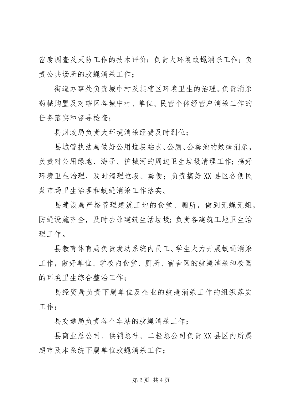 2023年县政办XX县区蚊蝇消杀指导方案.docx_第2页