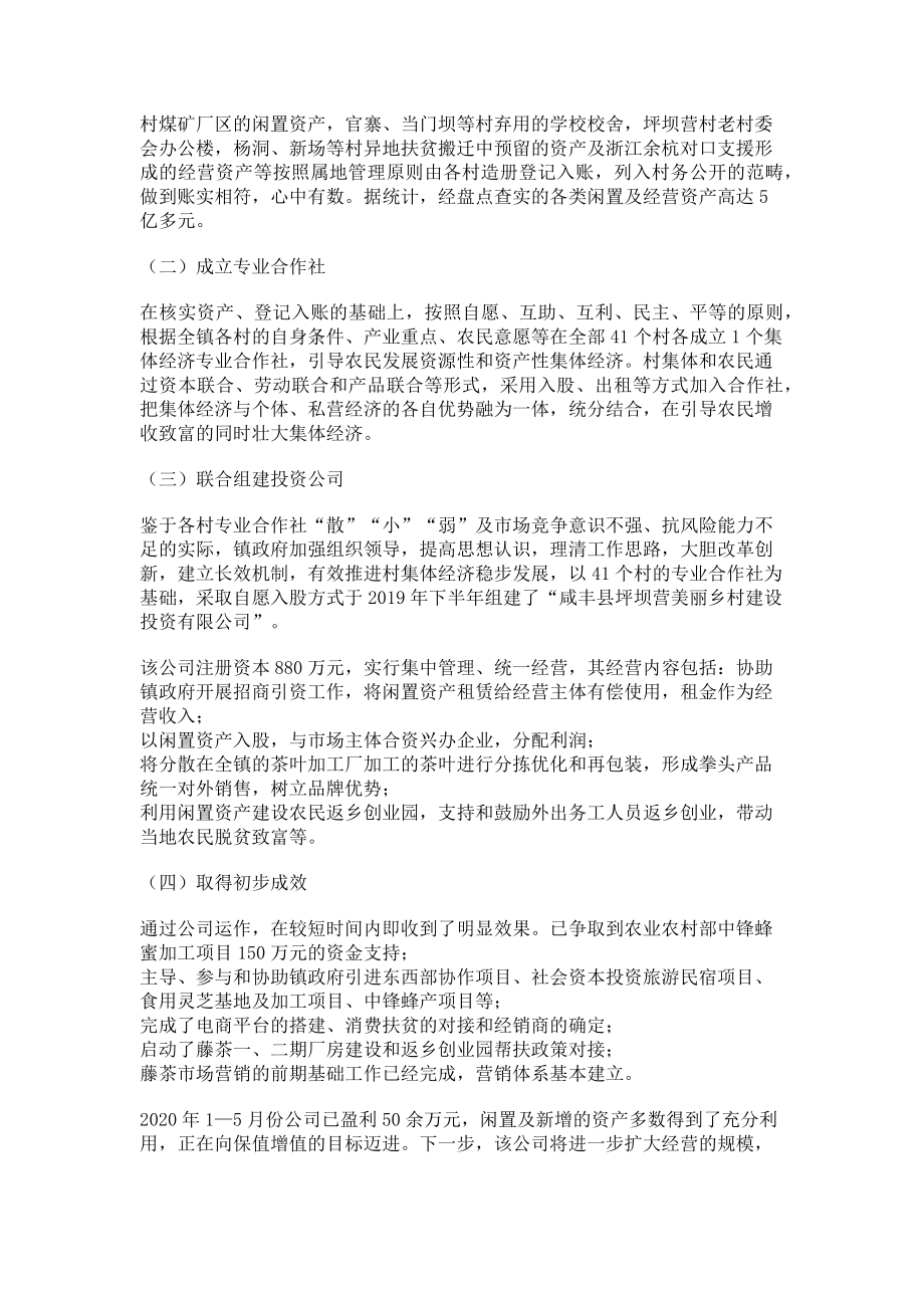 2023年盘活闲置资产壮大集体经济,助力乡村振兴.doc_第2页