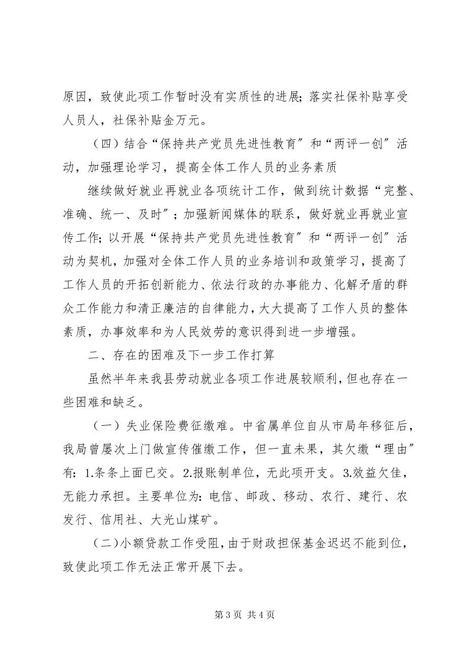 2023年劳动就业服务管理局半工作总结.docx_第3页