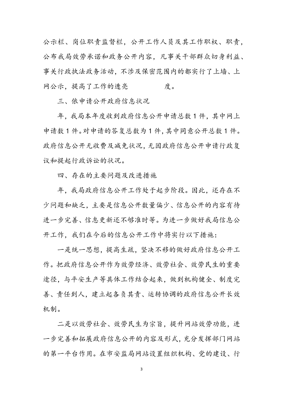 2023年市安监单位讯息公开工作总结.docx_第3页