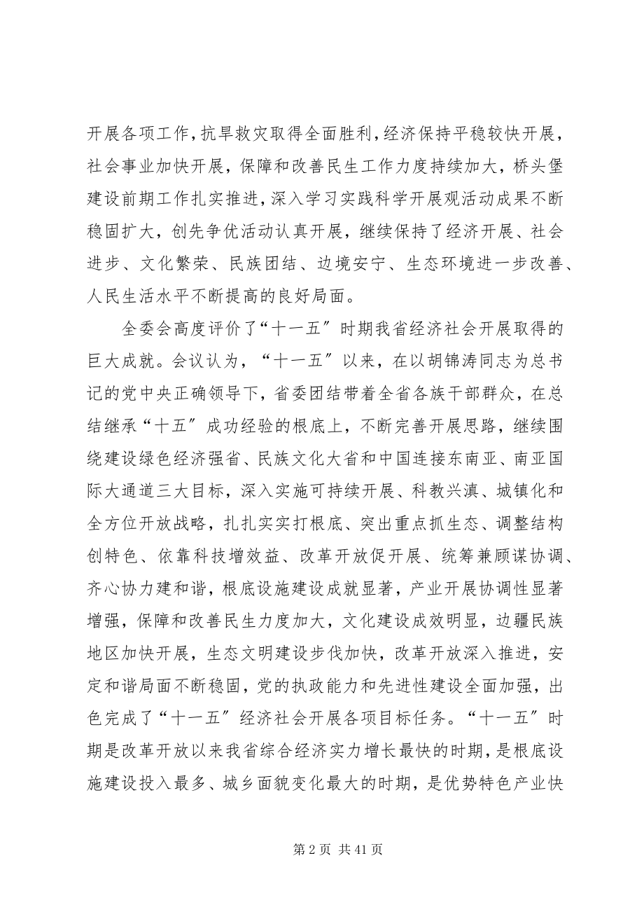 2023年XX省十次党代会公报.docx_第2页