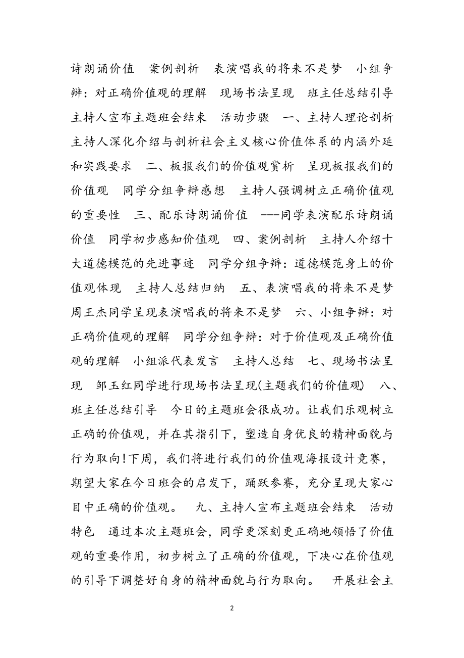 2023年开展社会主义核心价值观活动方案三篇参考.doc_第2页