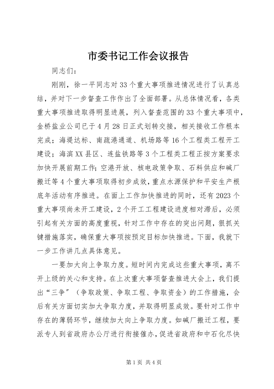 2023年市委书记工作会议报告.docx_第1页